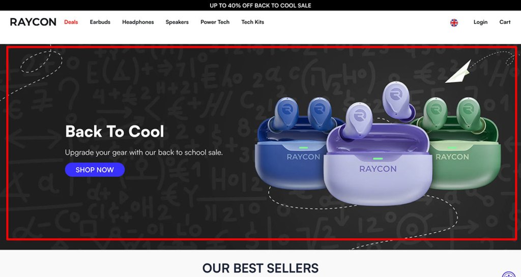 raycoon above the fold