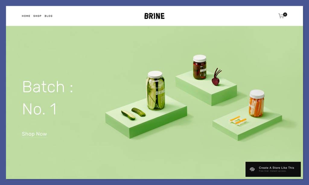 squarespace Brine template