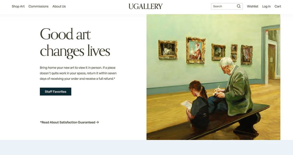 ugallery homepage