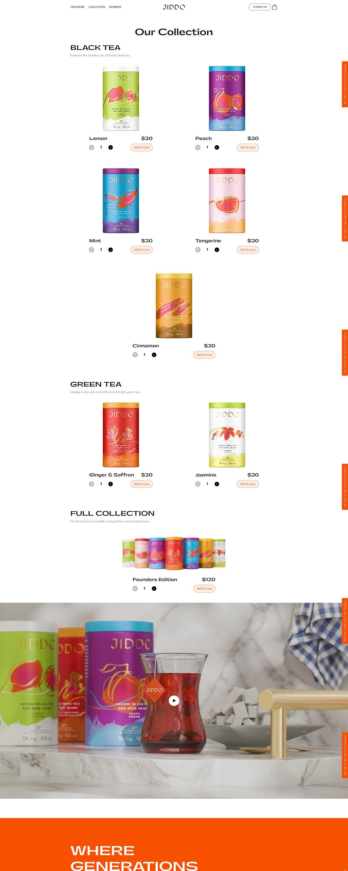 eCommerce website: Jiddo