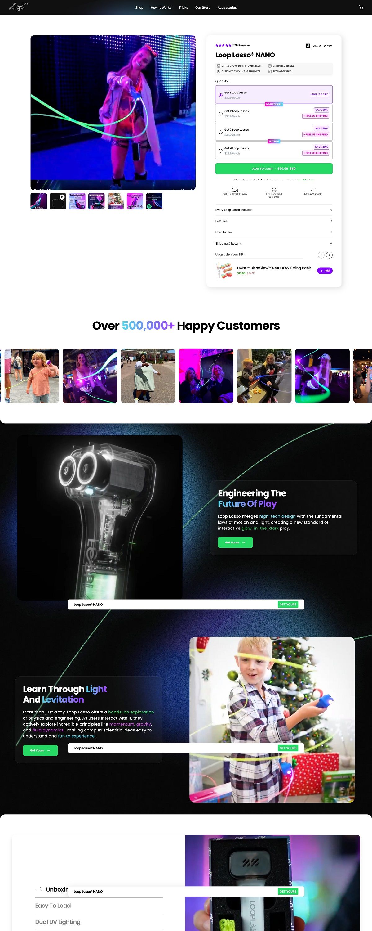 eCommerce website: The Loop Lasso