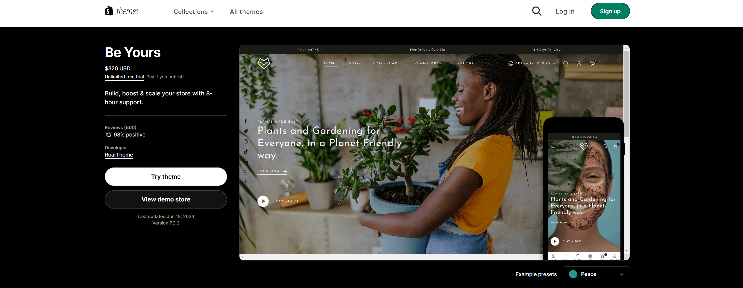 A person holding a potted plant  Description automatically generated