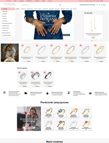 eCommerce website: SixSilver