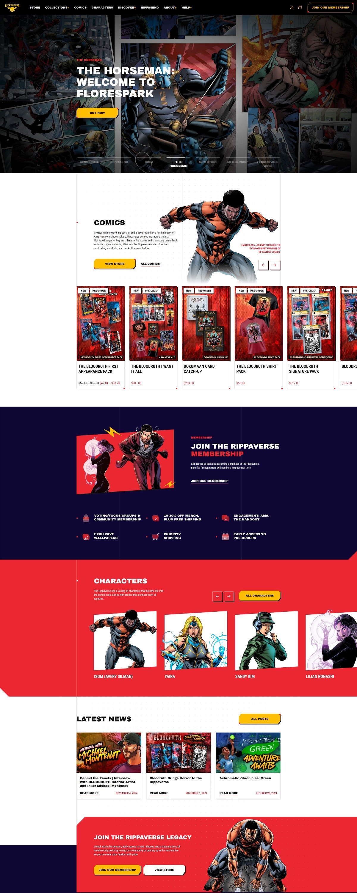 eCommerce website: Rippaverse
