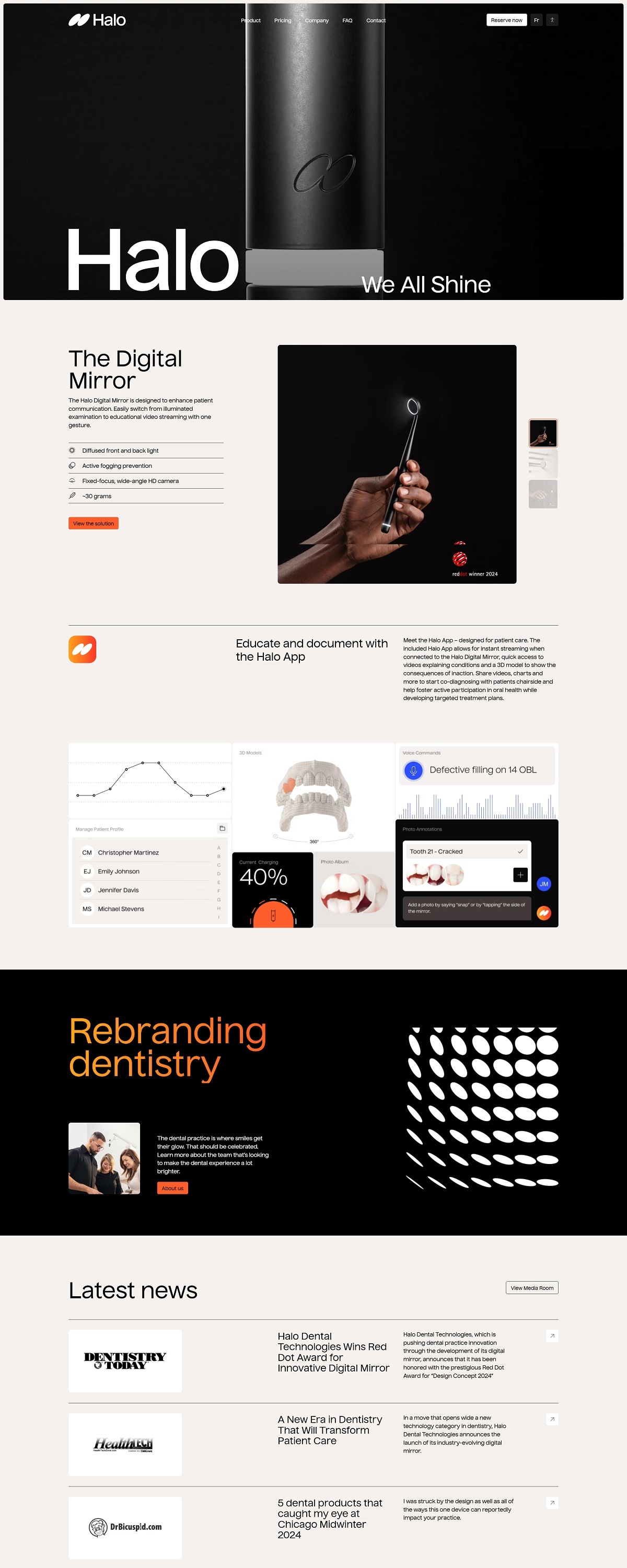 eCommerce website: Halo Dental