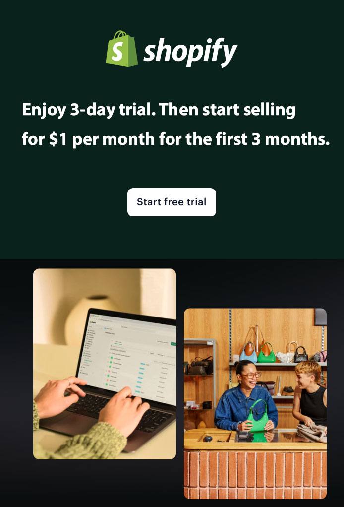shopify for three months