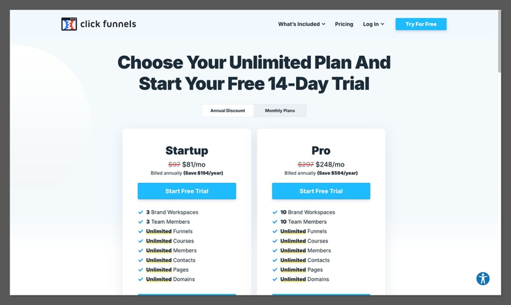 clickfunnels pricing