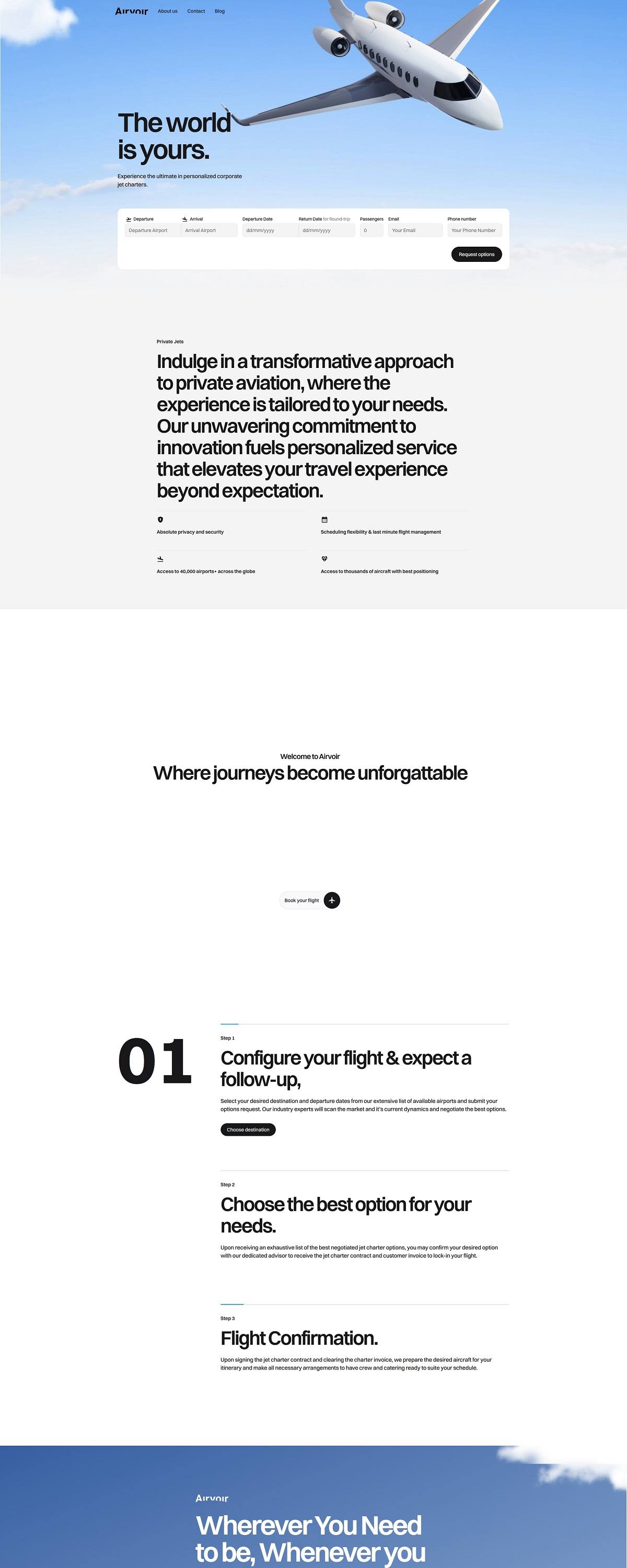 eCommerce website: Airvoir