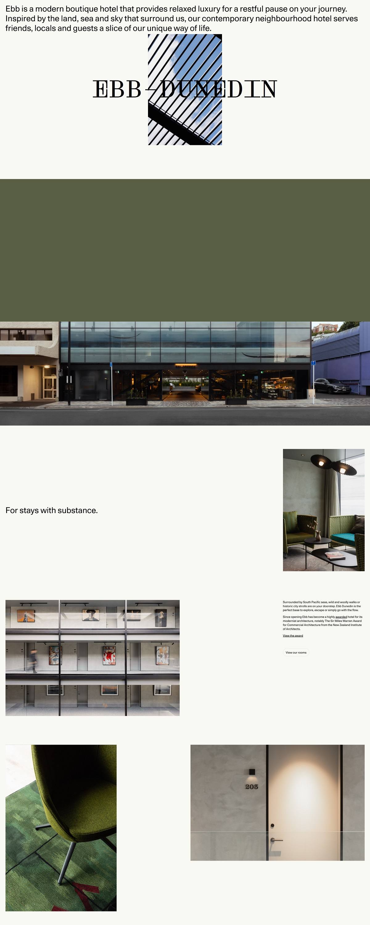 eCommerce website: Ebb Dunedin