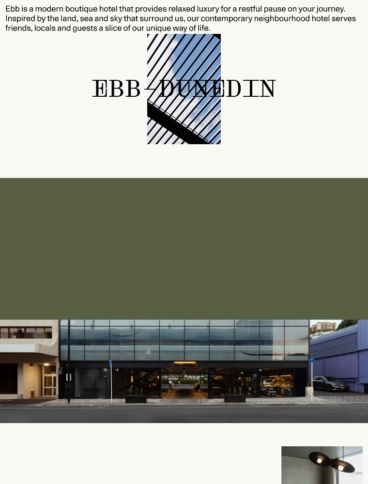 eCommerce website: Ebb Dunedin