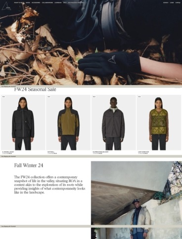 eCommerce website: ROA Official Store