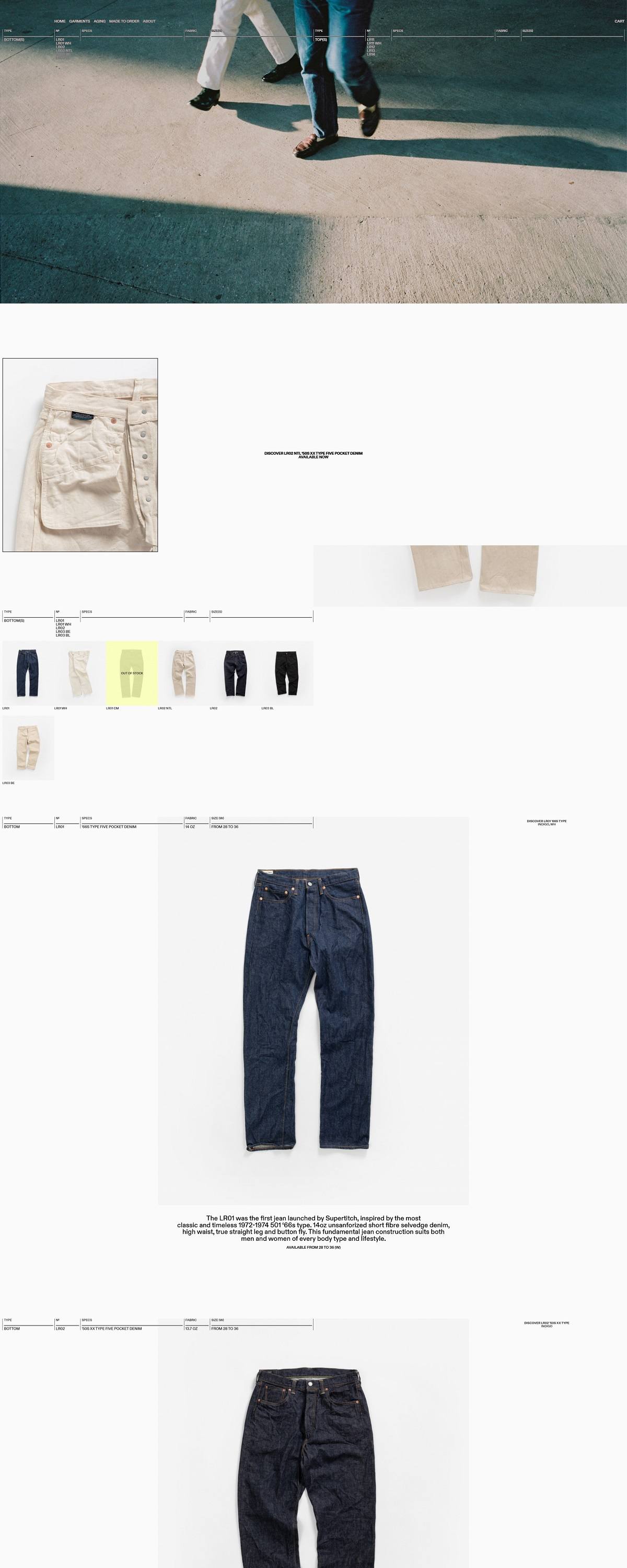 eCommerce website: Superstitch MFG