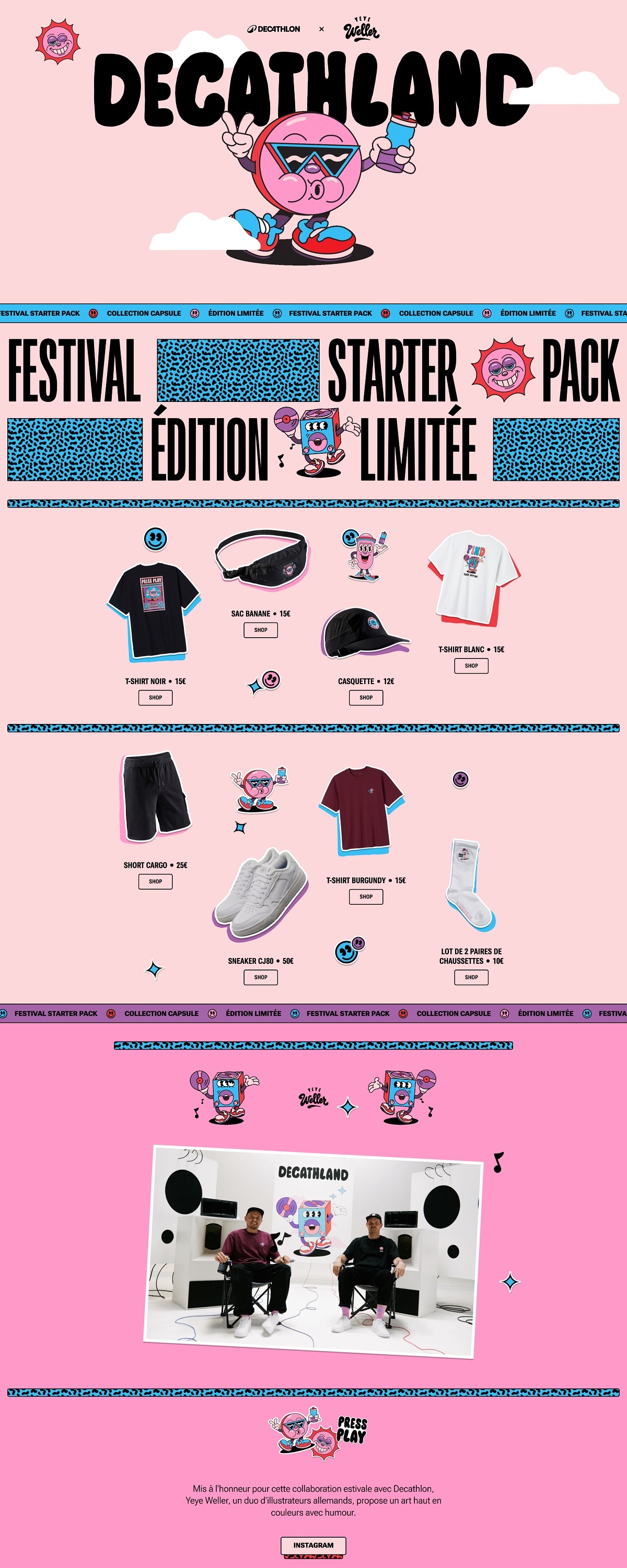 eCommerce website: Decathland