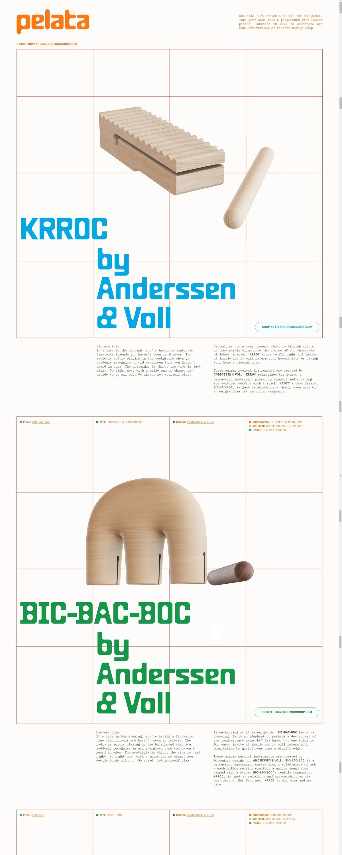 eCommerce website: Pelata Pieces