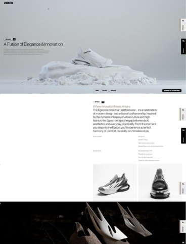 eCommerce website: Egeon
