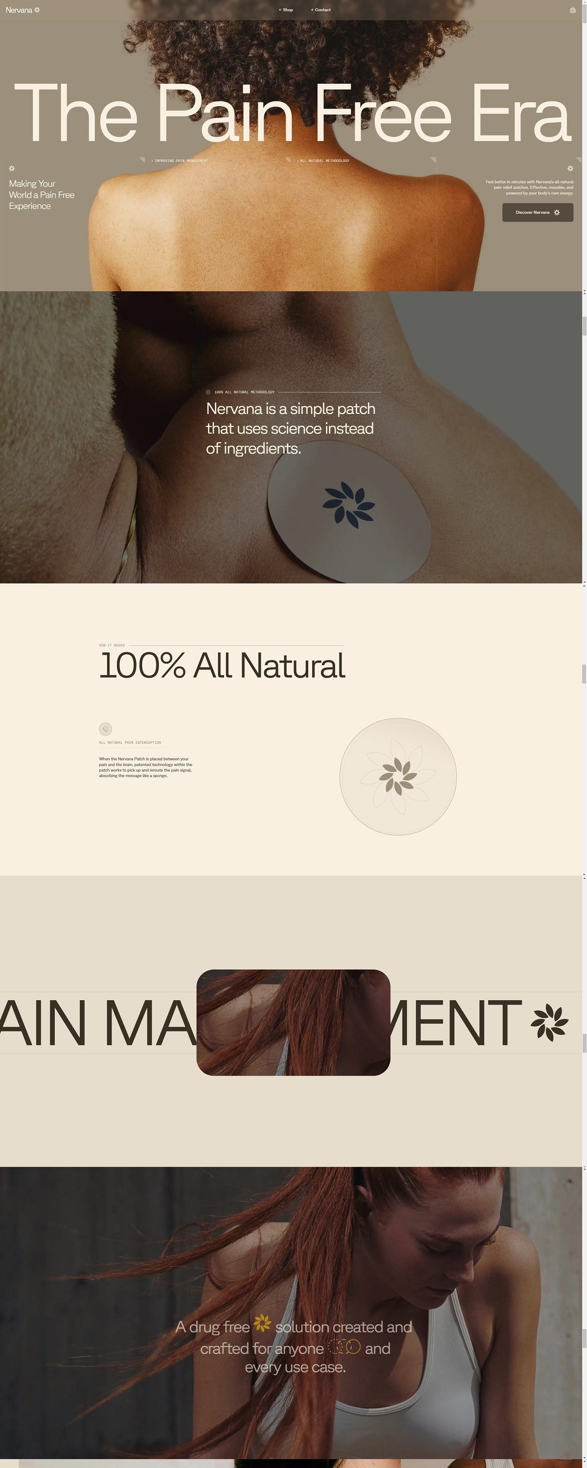 eCommerce website: Nervana