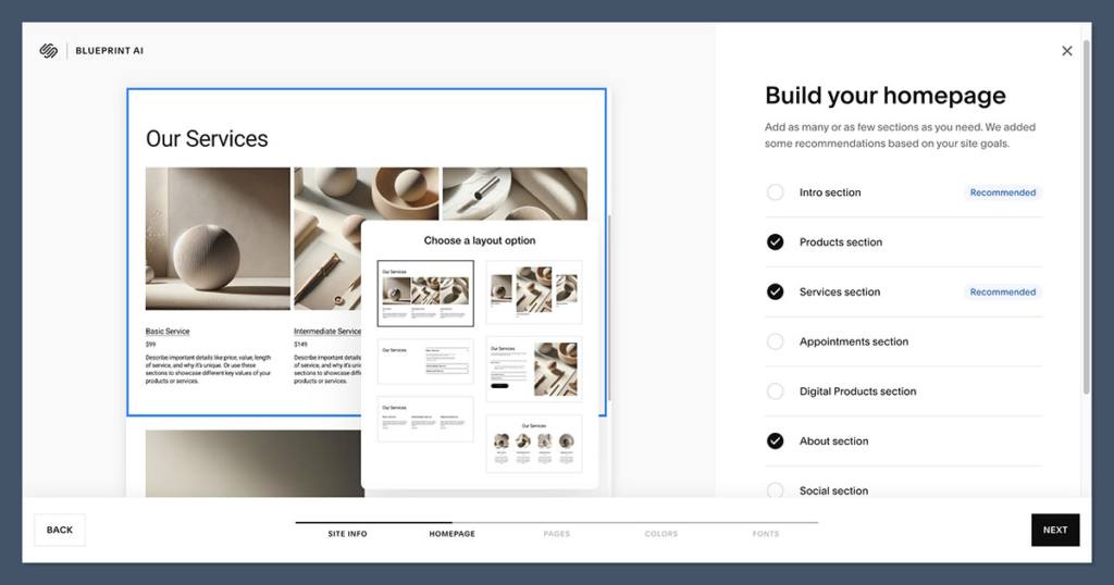 Squarespace Step 3