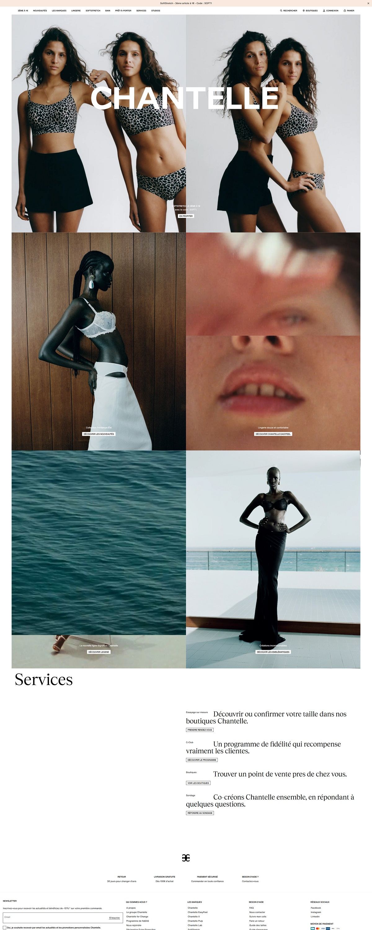 eCommerce website: Chantelle