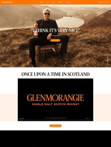 eCommerce website: Glenmorangie