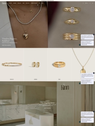 eCommerce website: Kinn