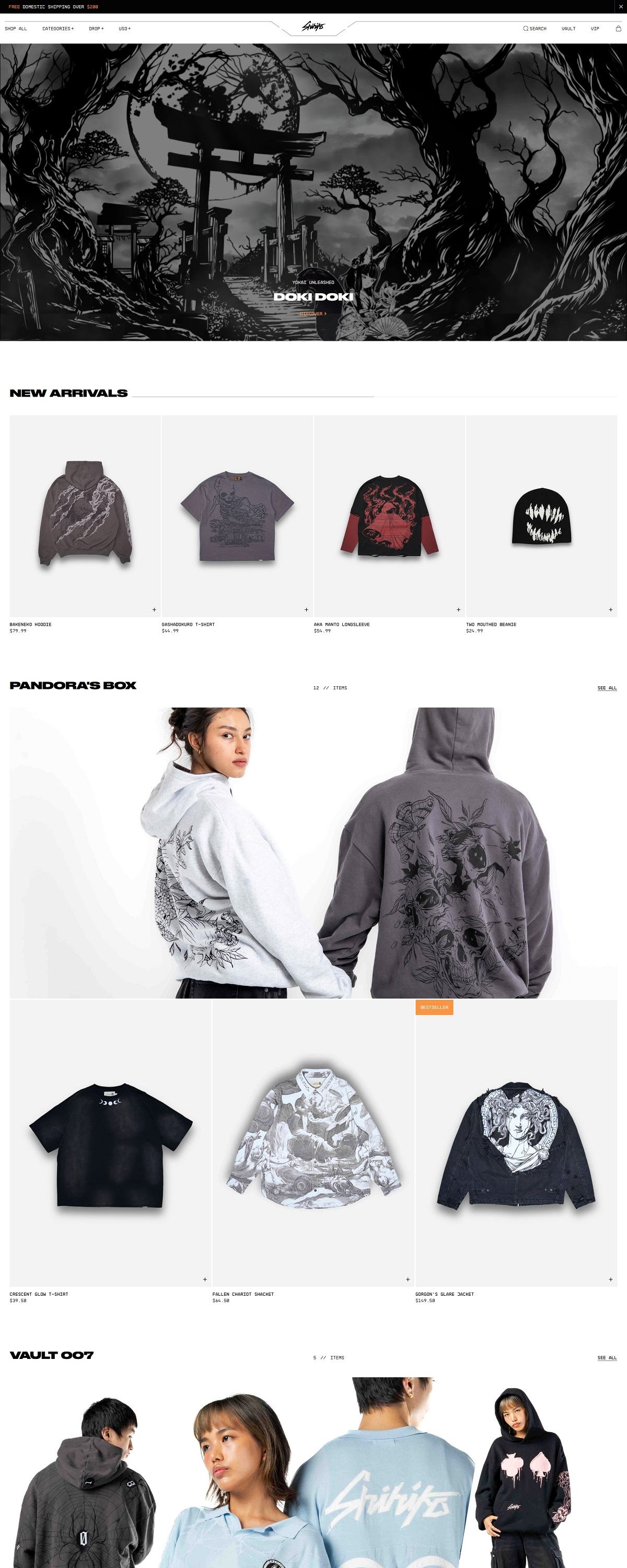 eCommerce website: Shihiko