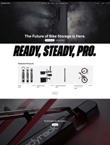 eCommerce website: Steadyrack