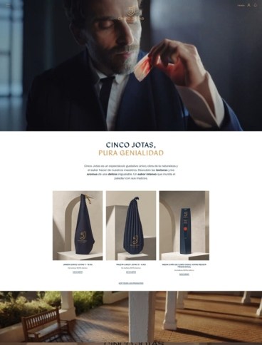 eCommerce website: Cinco Jotas