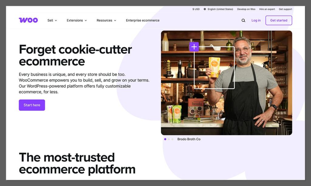 WooCommerce homepage