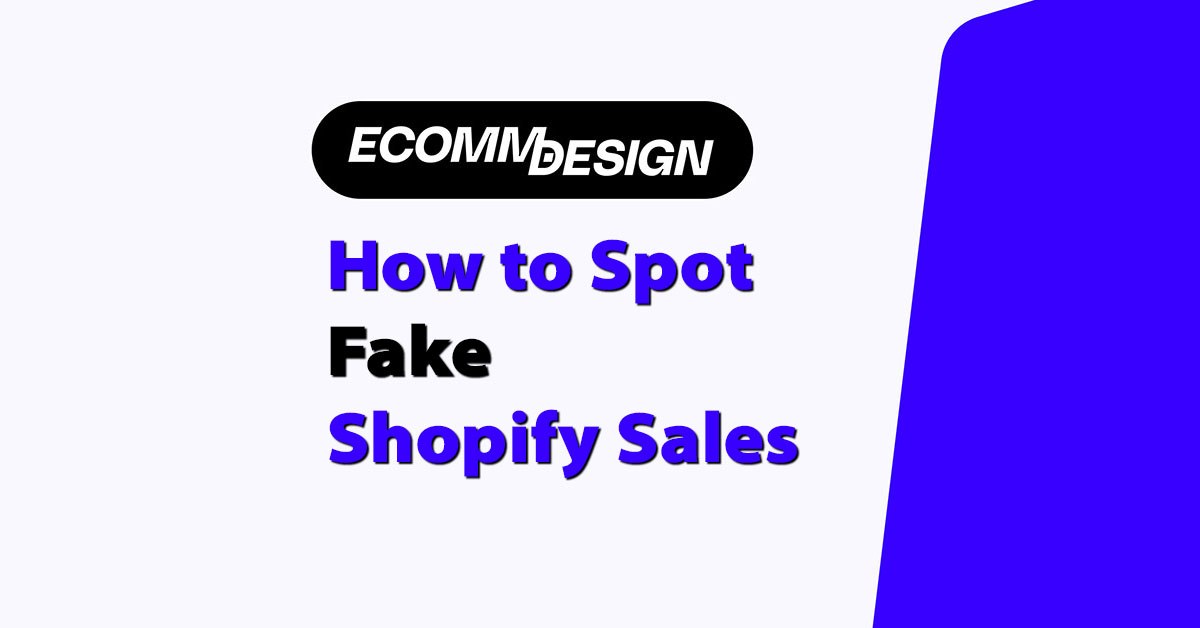 how to spot fake Shopify sales