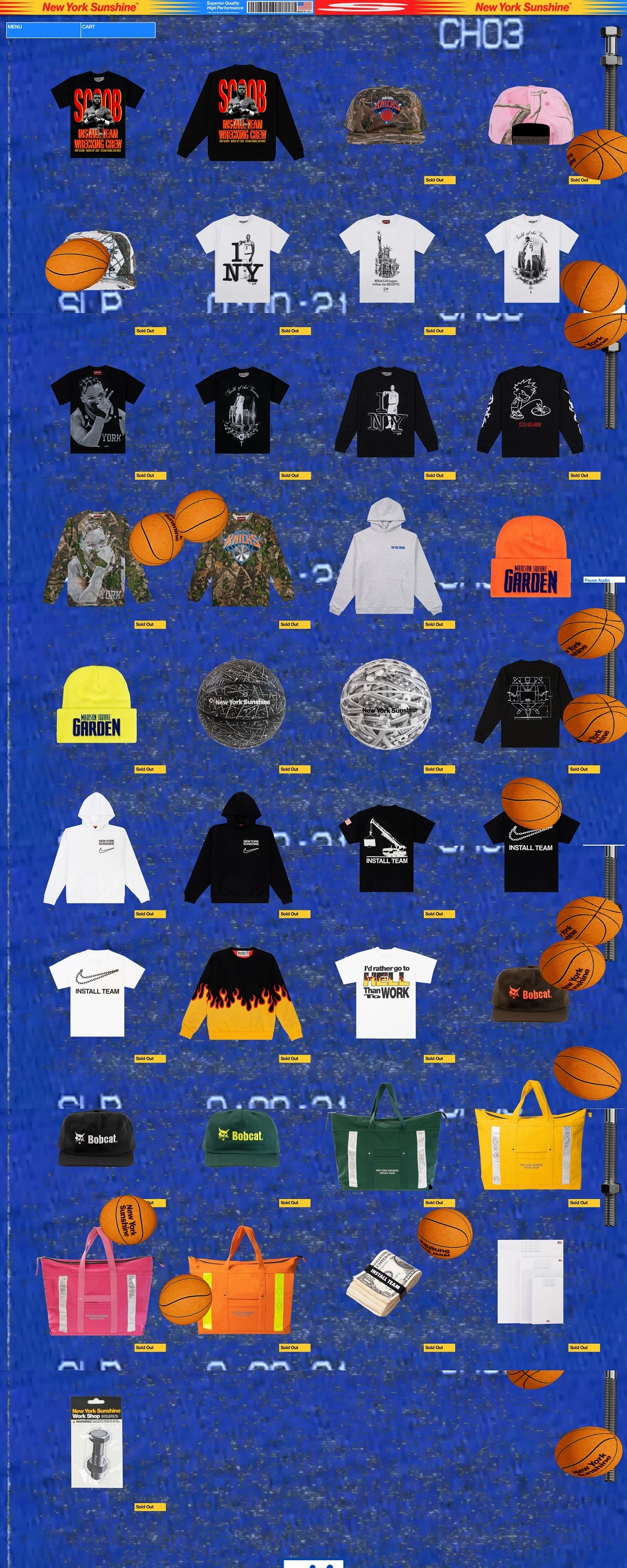 eCommerce website: ​New York Sunshine