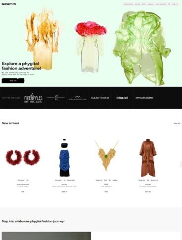 eCommerce website: Seamm