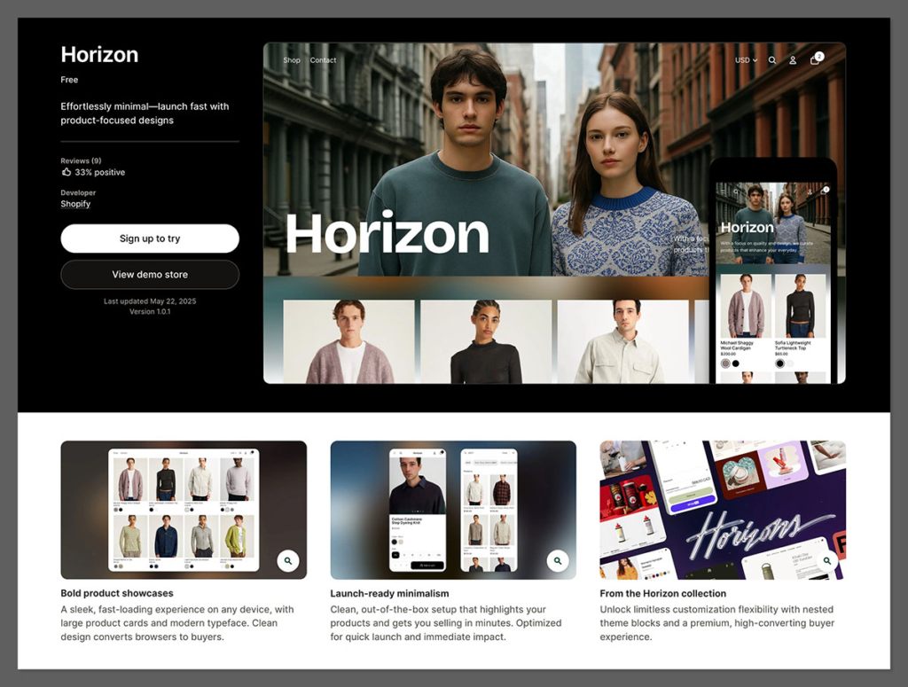 Horizon horizon shopify theme