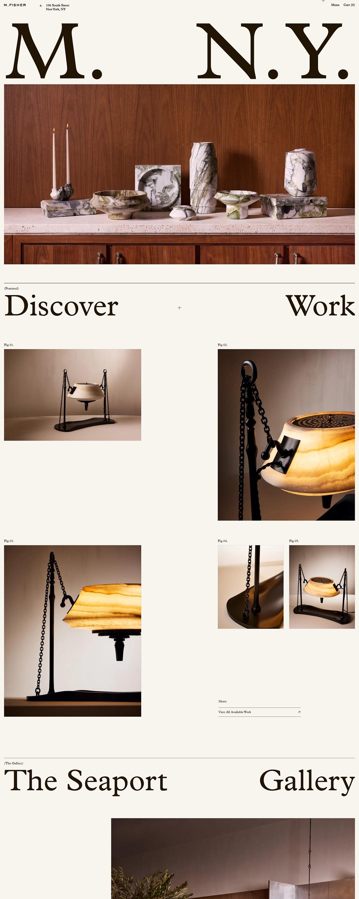 eCommerce website: M.Fisher