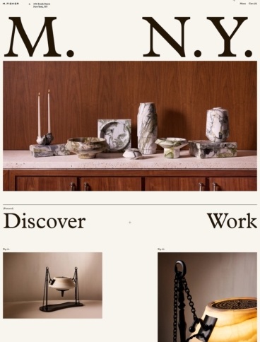 eCommerce website: M.Fisher