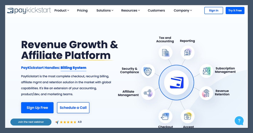 PayKickstart Homepage