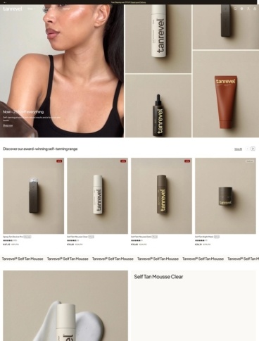 eCommerce website: Tanrevel