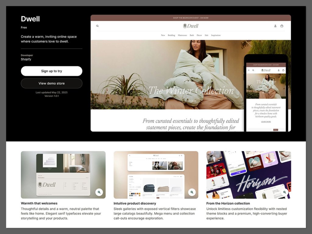 dwell horizon shopify theme