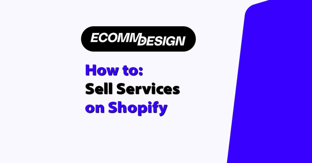how to sell services on shopify