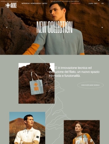 eCommerce website: Akke Knitwear