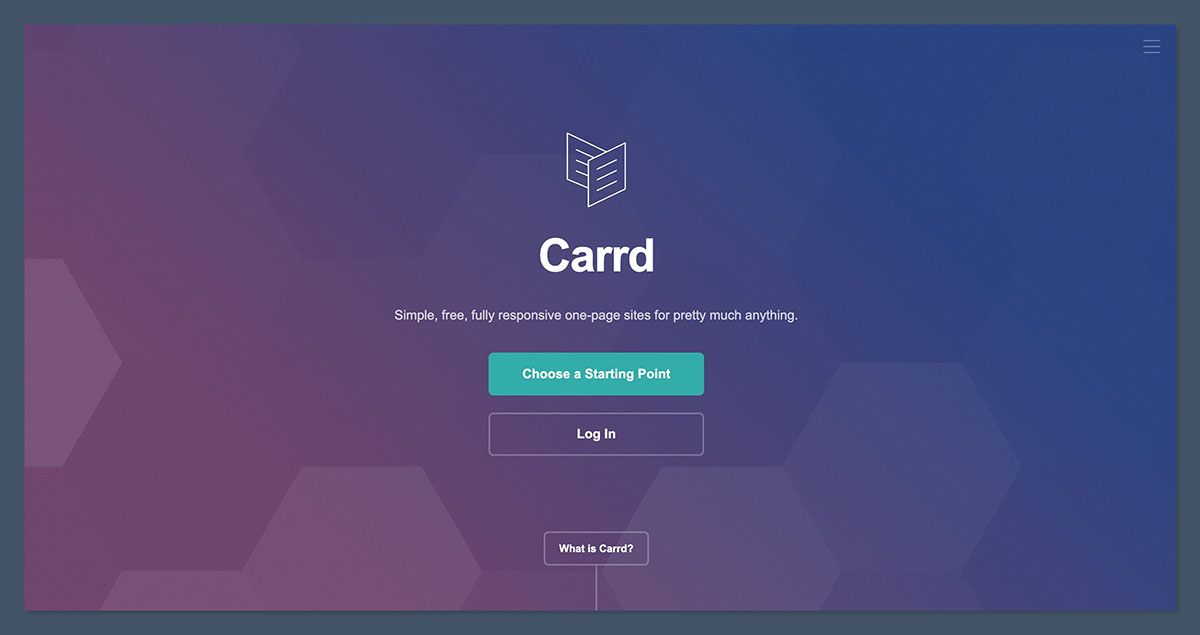 Carrd Homepage