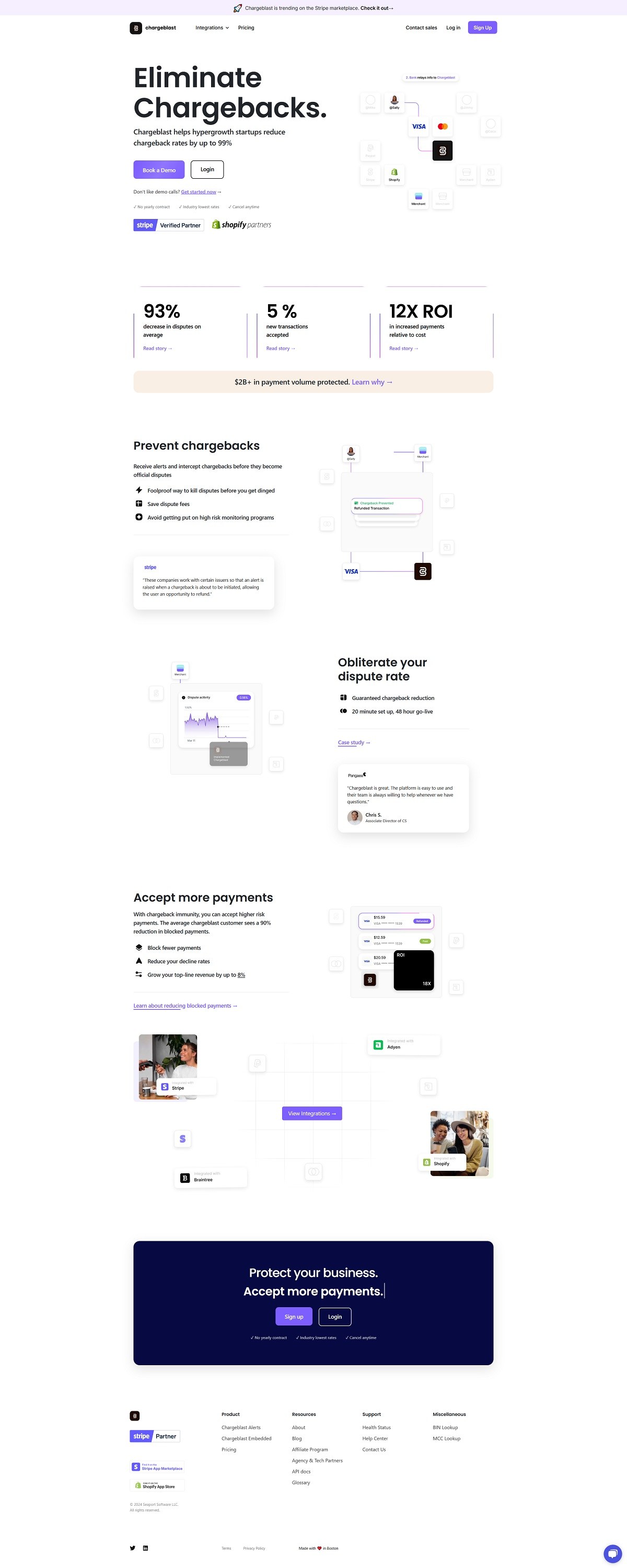 eCommerce website: Chargeblast