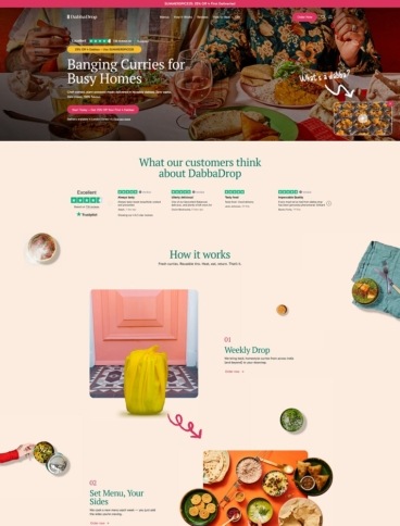 eCommerce website: DabbaDrop