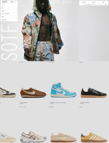 eCommerce website: SOTF