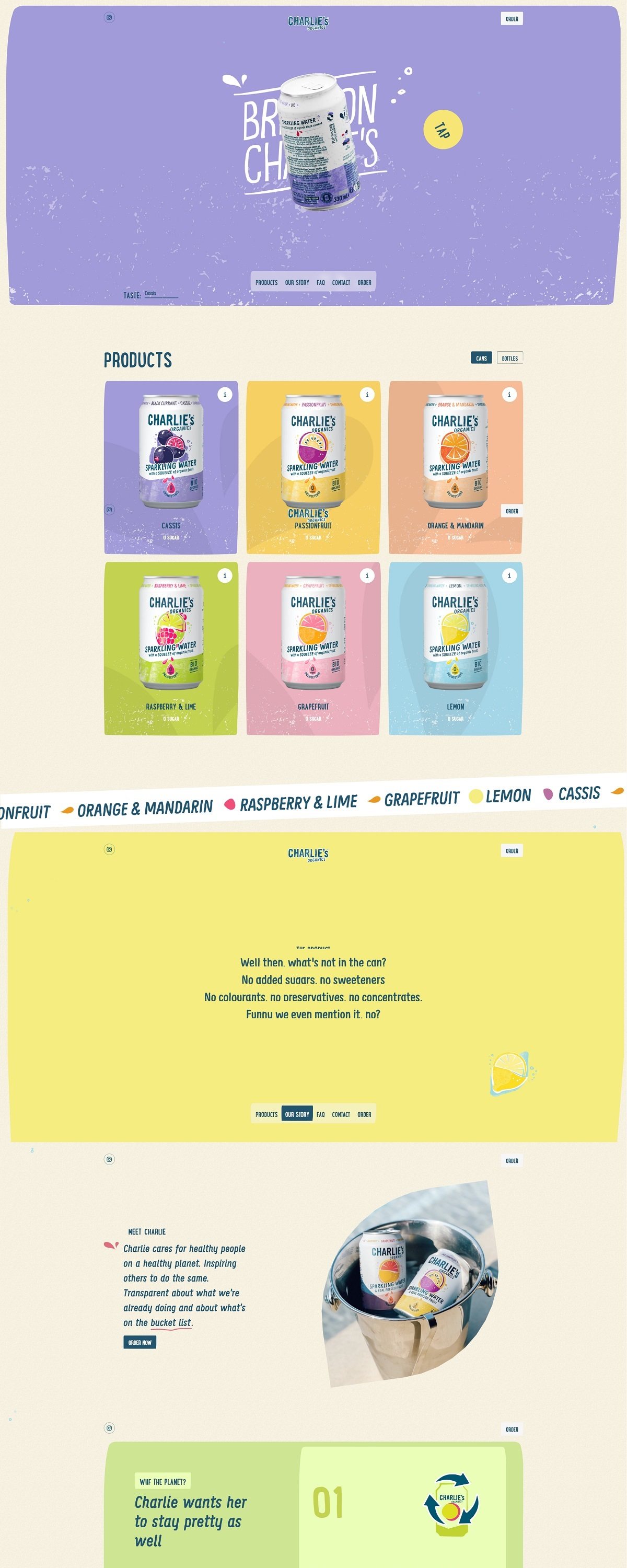 eCommerce website: Charlie’s Organics