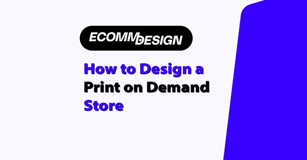 how to design a print on demand store