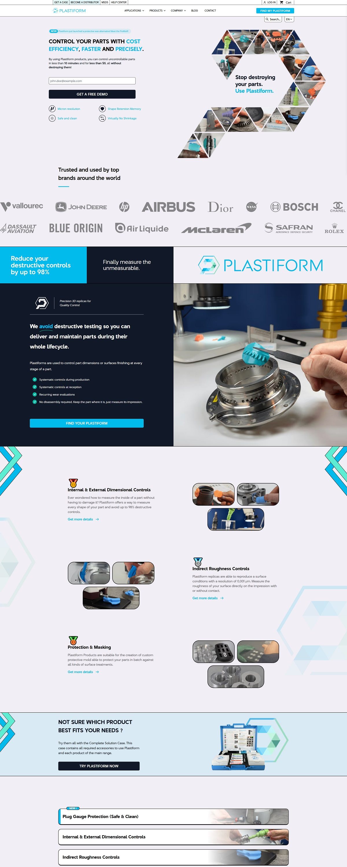 eCommerce website: Plastiform