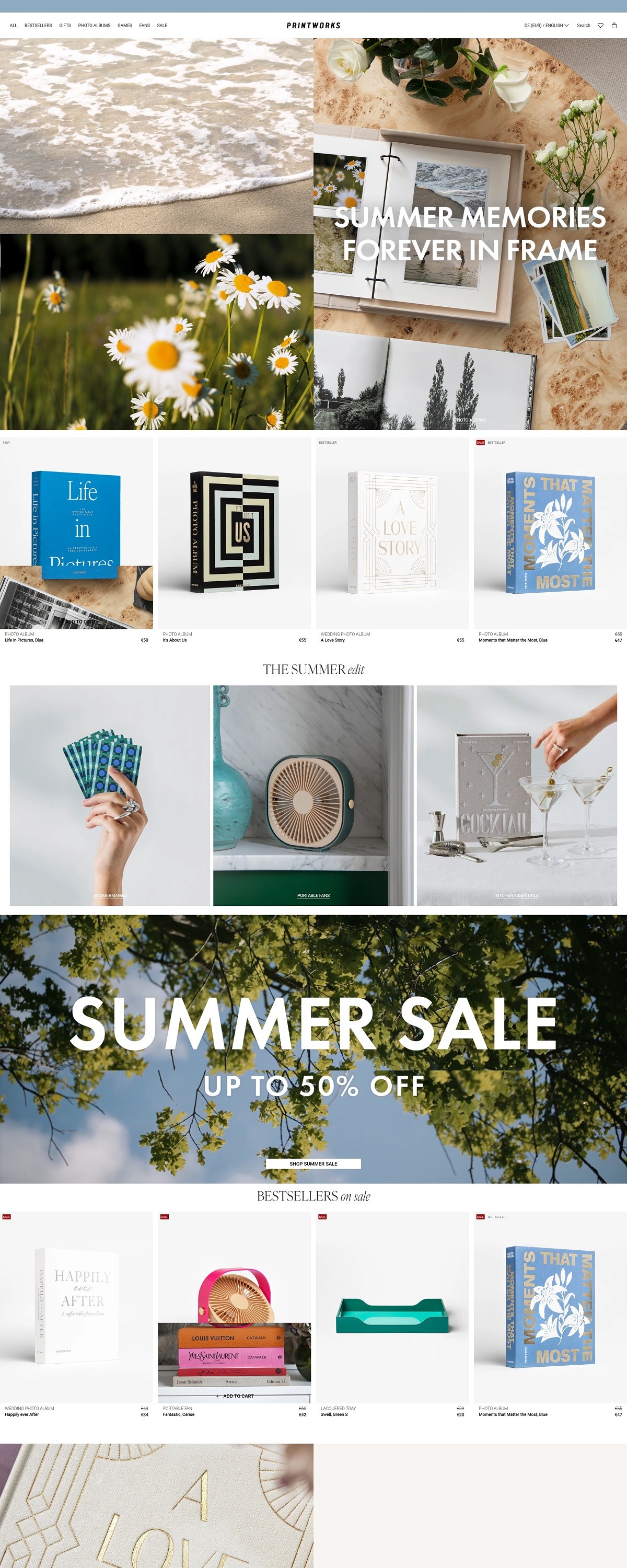 eCommerce website: Printworks