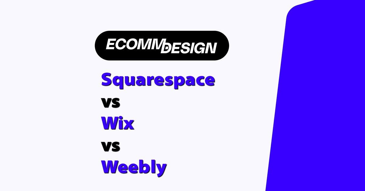 squarespace vs wix vs weebly