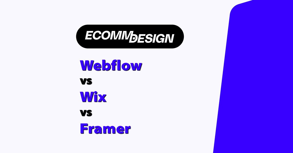 webflow vs wix vs framer