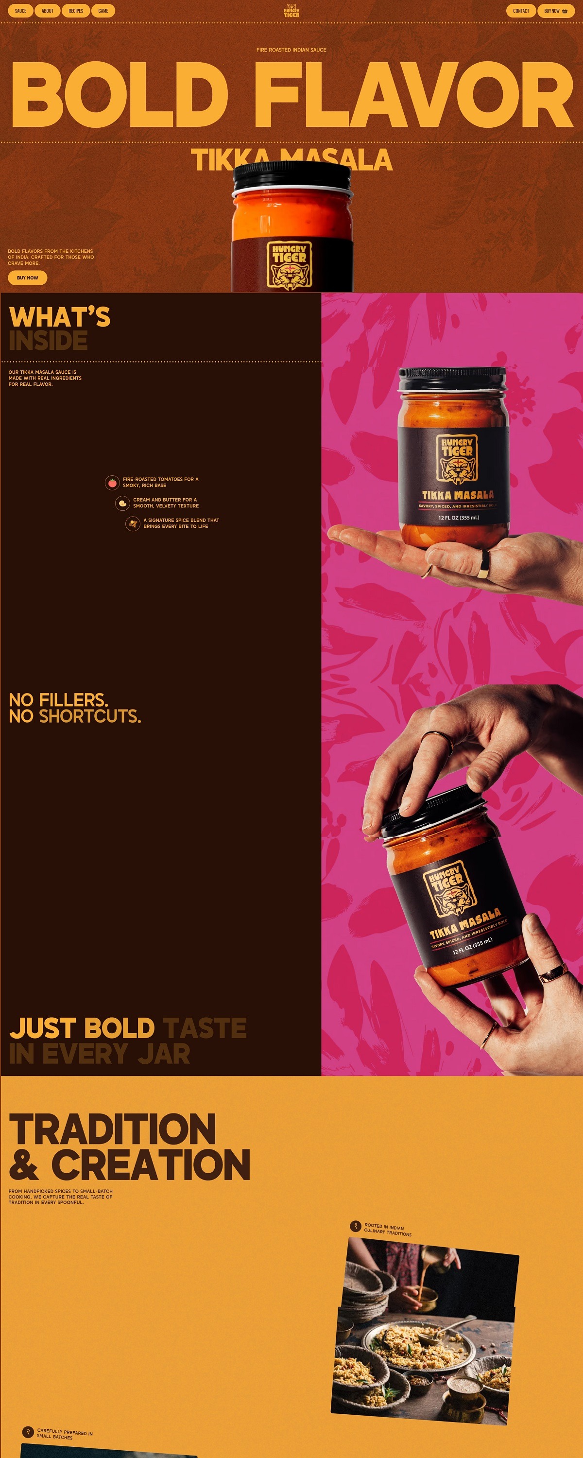 eCommerce website: Hungry Tiger